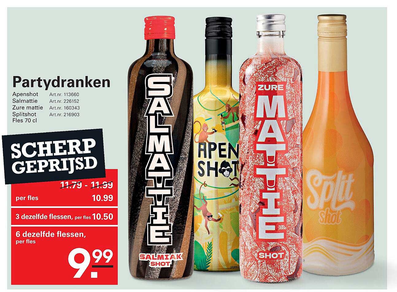Partydranken SCHERP GEPRIJSD
