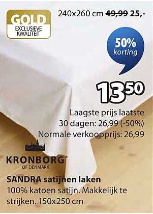 SANDRA satijnen laken
