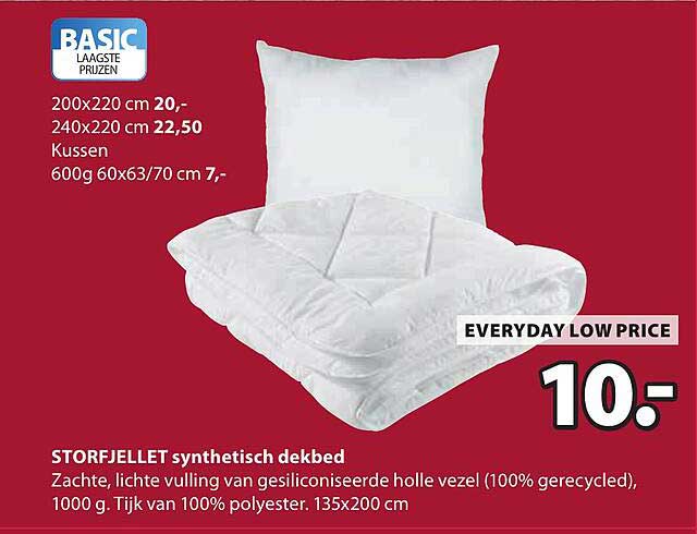 STORFJELLET synthetisch dekbed