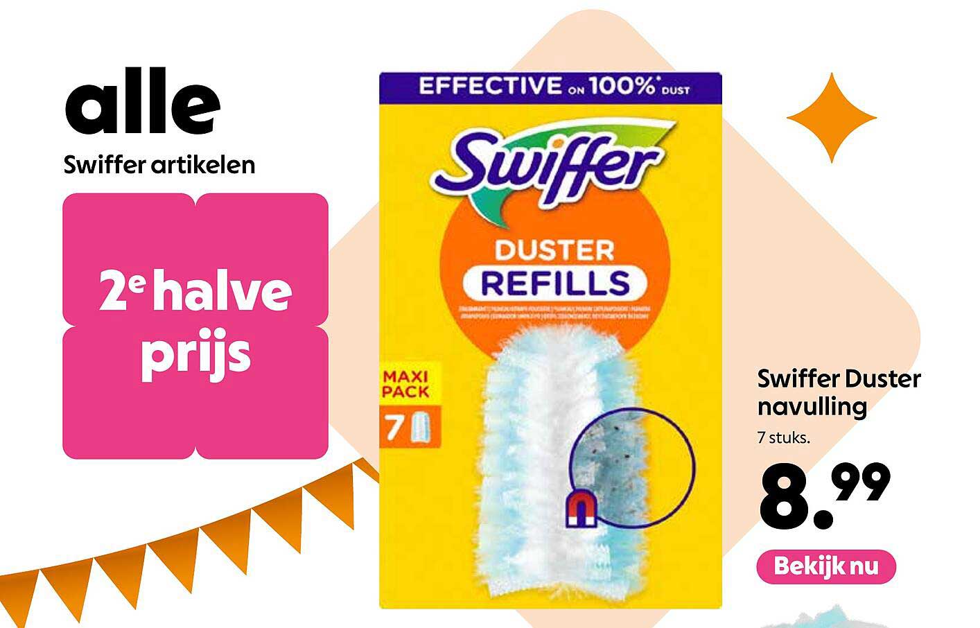 Swiffer Duster navulling 7 stuks 2e halve prijs
