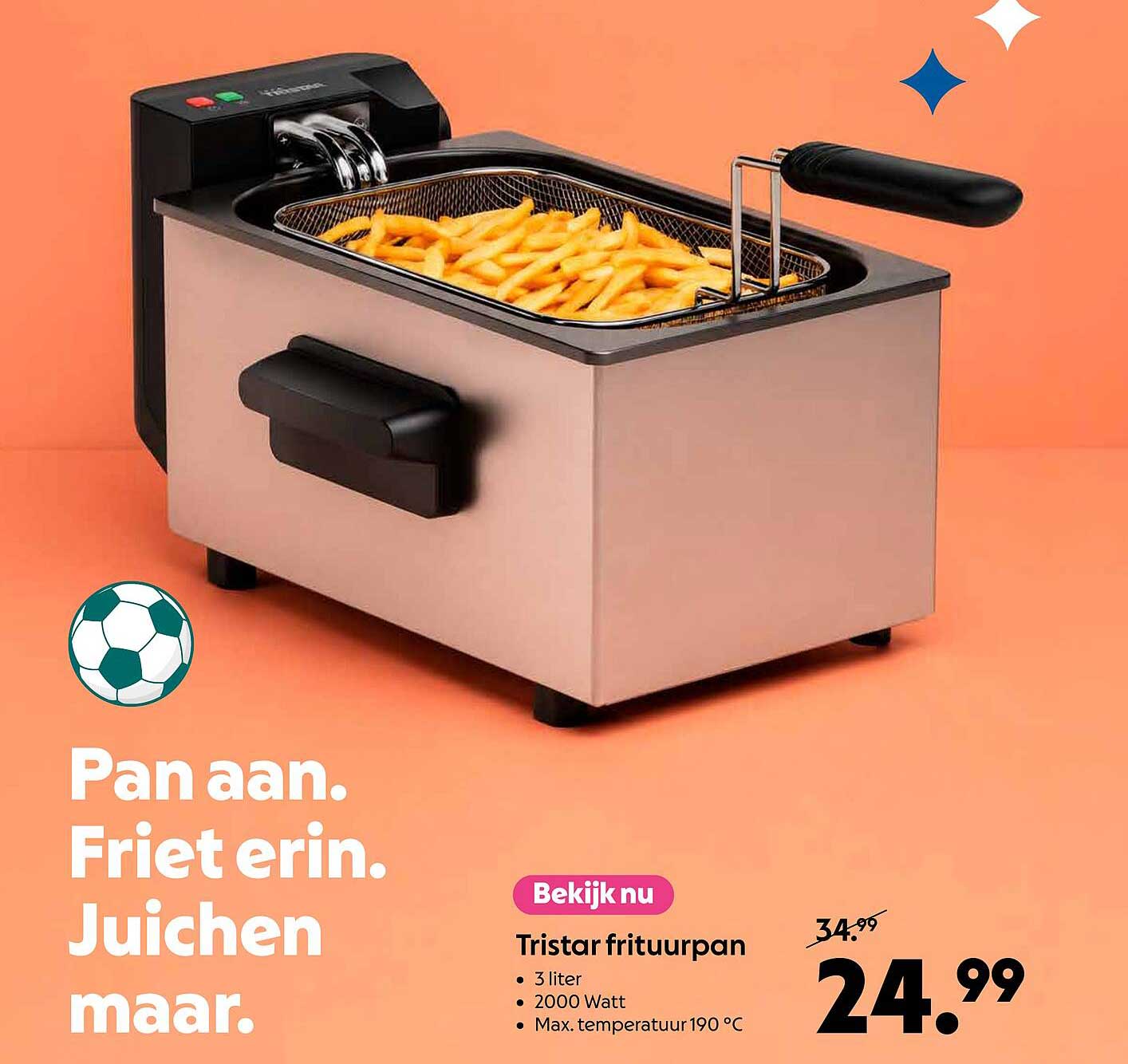 Tristar frituurpan