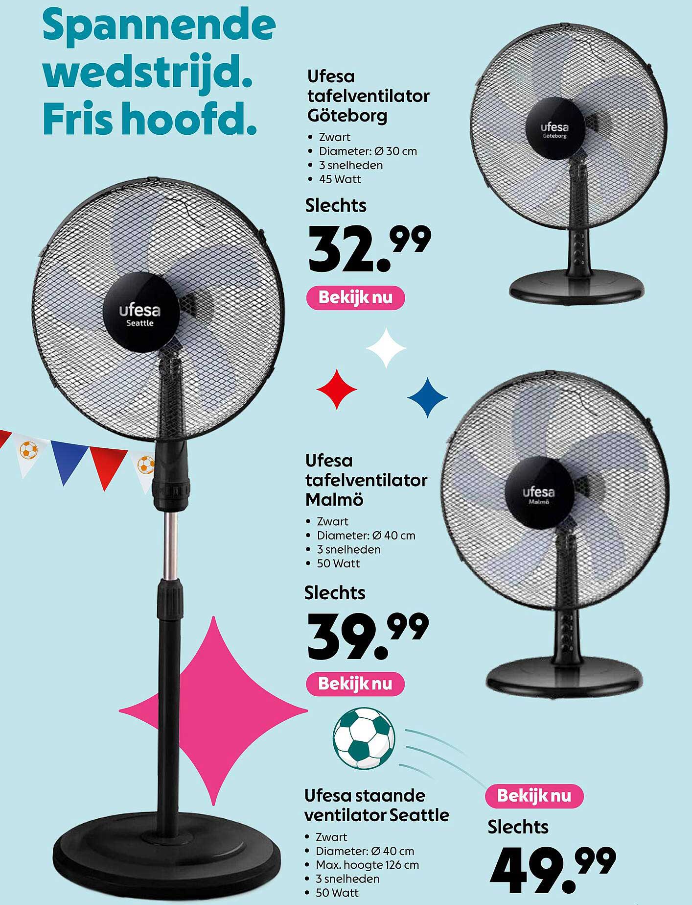 Ufesa tafelventilator Göteborg