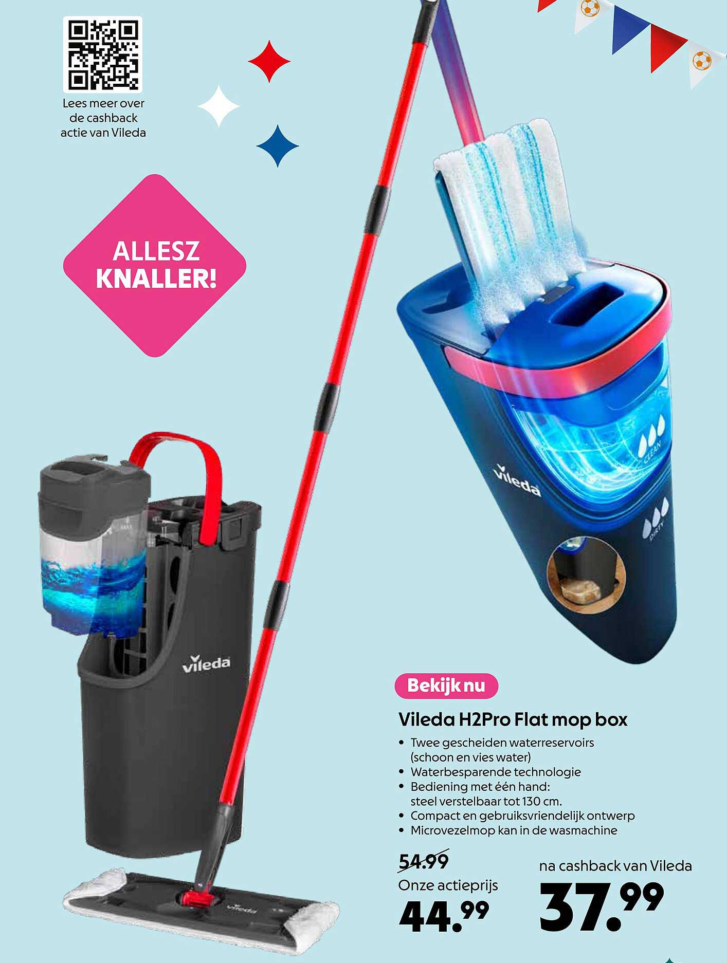 Vileda H2Pro Flat mop box