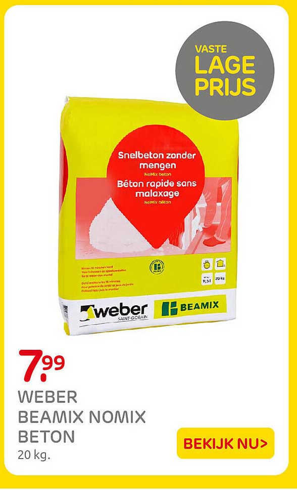 WEBER BEAMIX NOMIX BETON 20 kg.