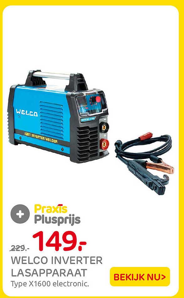 WELCO INVERTER LASAPPARAAT Type X1600 electronic.