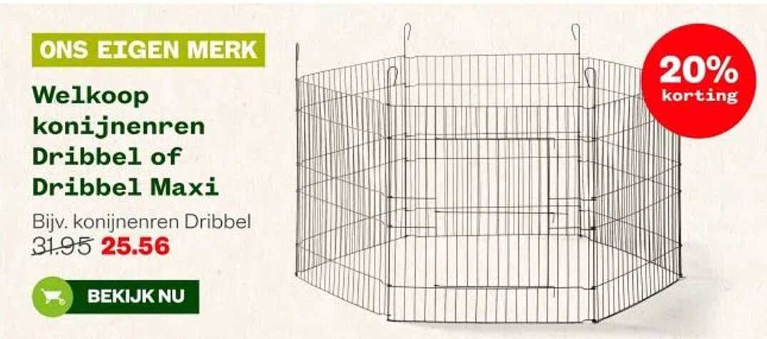 Welkoop konijnenren Dribbel of Dribbel Maxi