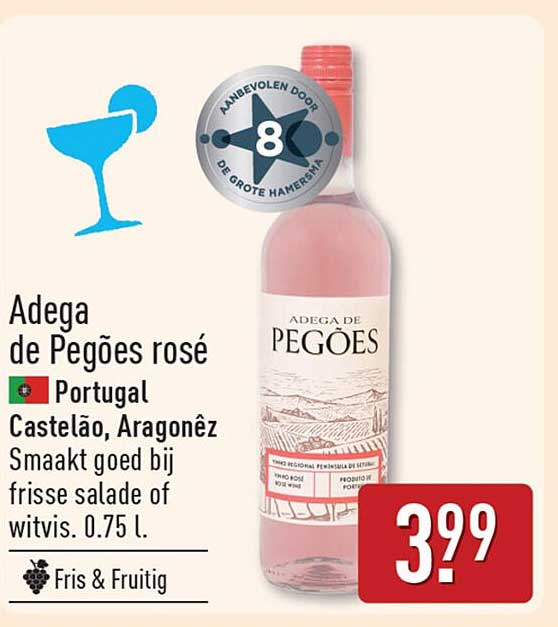 Adega de Pegões rosé Portugal Castelão, Aragonês