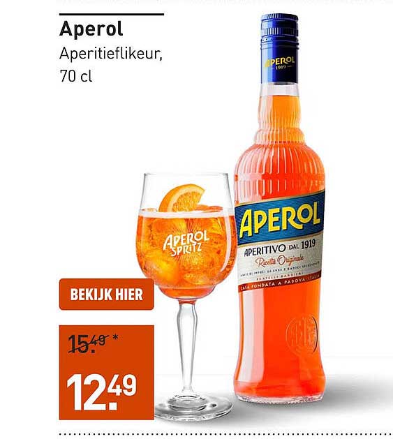 Aperol Aperitieflikeur, 70 cl