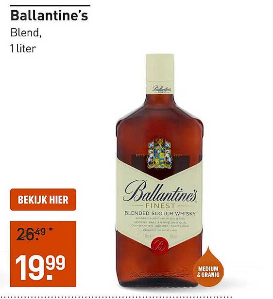 Ballantine’s Blend, 1 liter