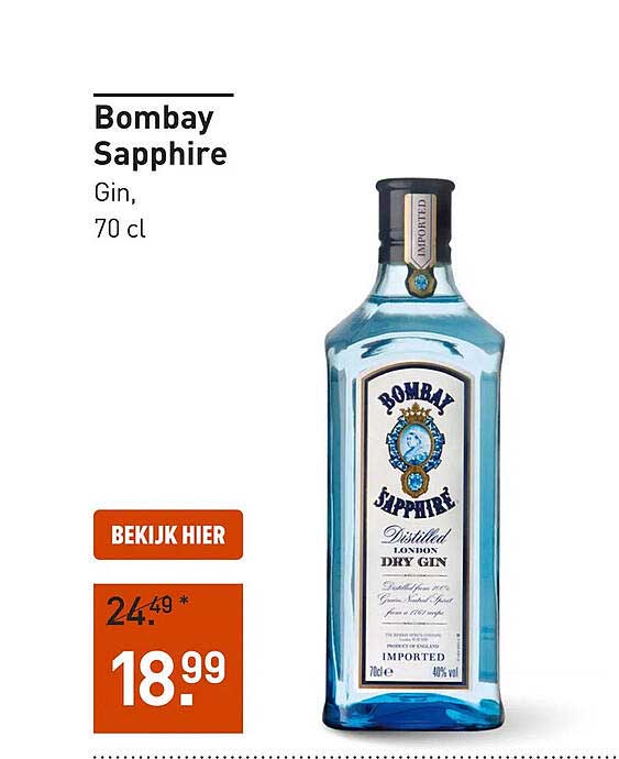 Bombay Sapphire Gin, 70 cl