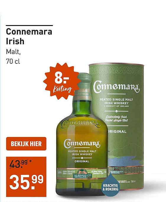 Connemara Irish Malt, 70 cl