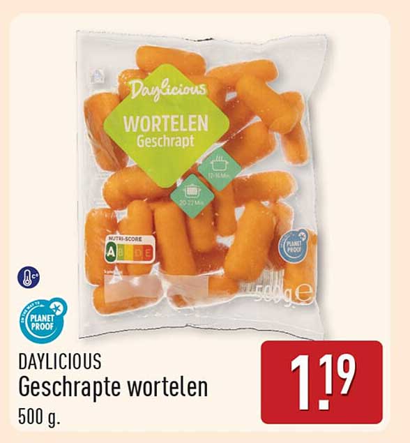 DAYLICIOUS Gescharpte wortelen 500 g