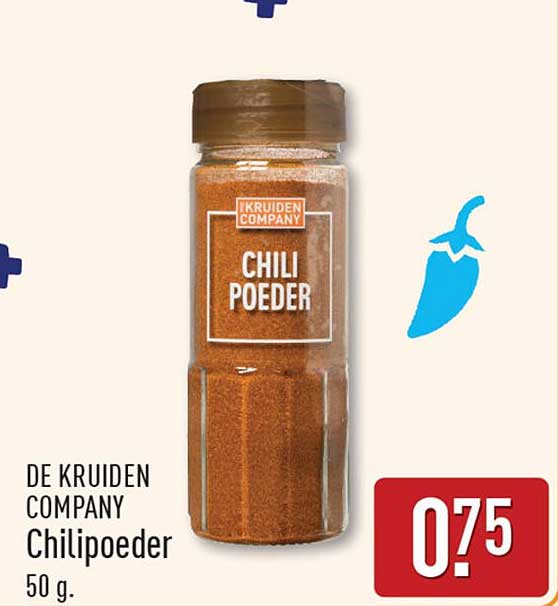 DE KRUIDEN COMPANY Chilipoeder 50 g.