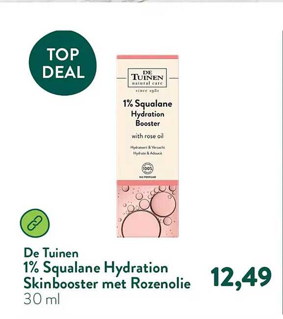 De Tuinen 1% Squalane Hydration Skinbooster met Rozenolie
