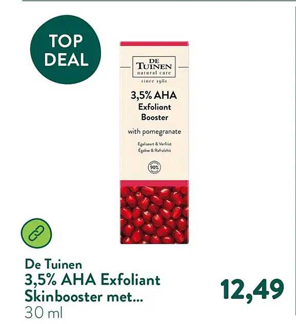 De Tuinen 3,5% AHA Exfoliant Skinbooster met...