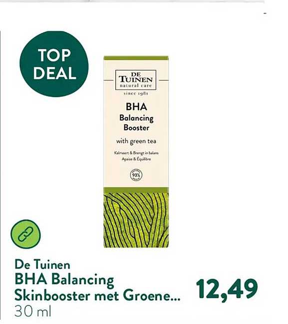 De Tuinen BHA Balancing Skinbooster met Groene...