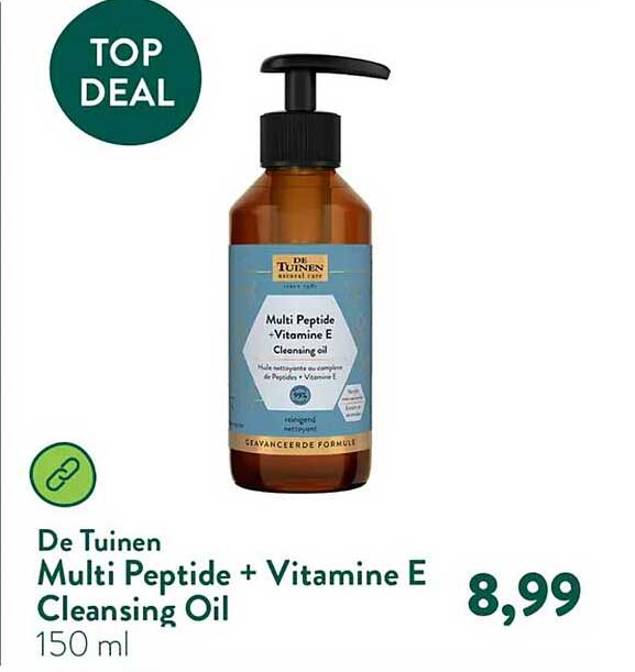 De Tuinen Multi Peptide + Vitamine E Cleansing Oil 150 ml