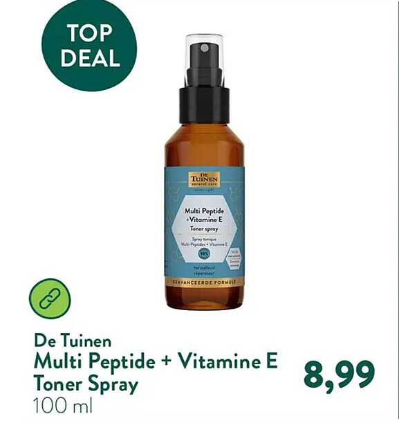 De Tuinen Multi Peptide + Vitamine E Toner Spray