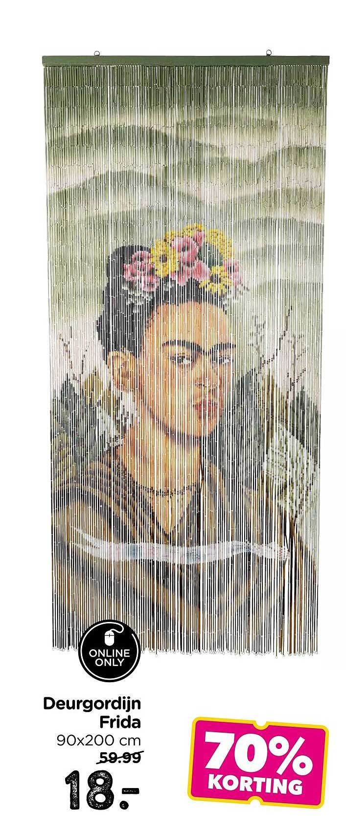 Deurgordijn Frida 90x200 cm 70% KORTING