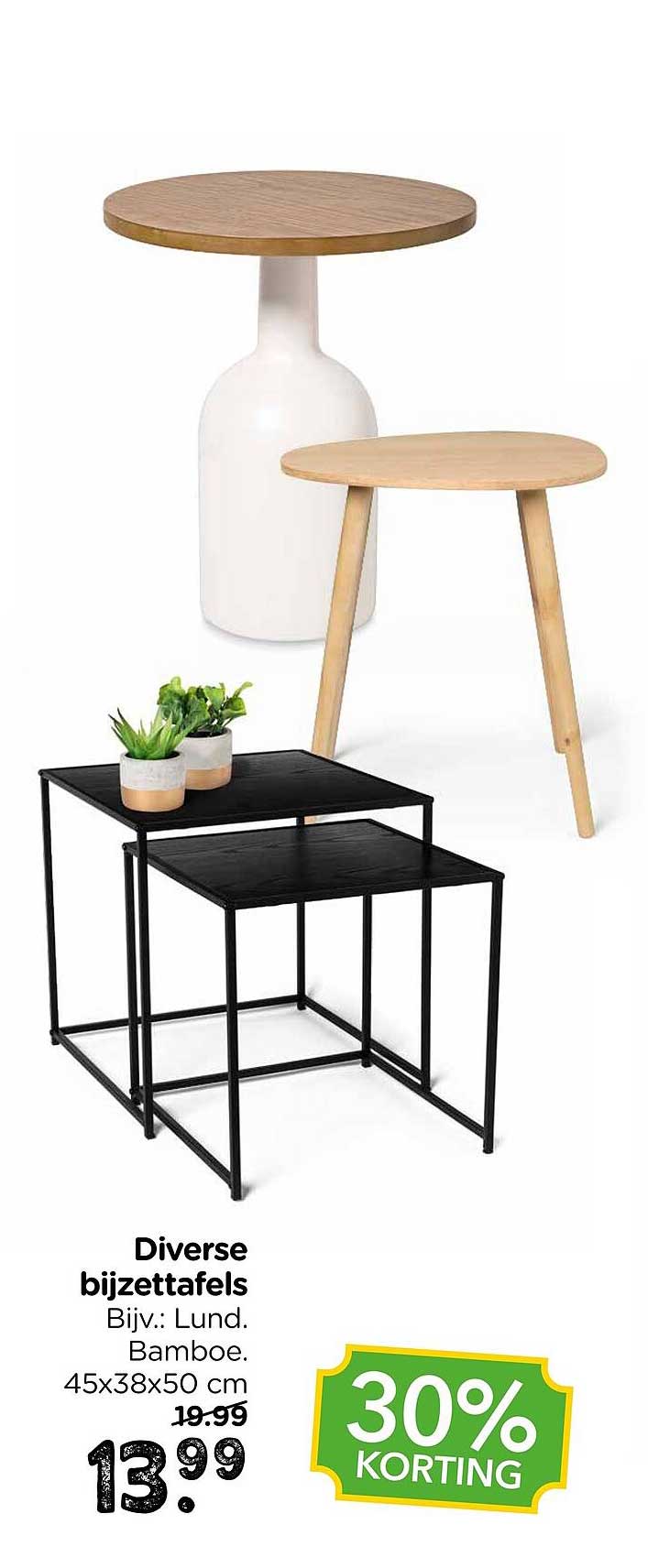 Diverse bijzettafels