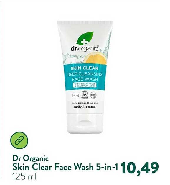 Dr Organic Skin Clear Face Wash 5-in-1