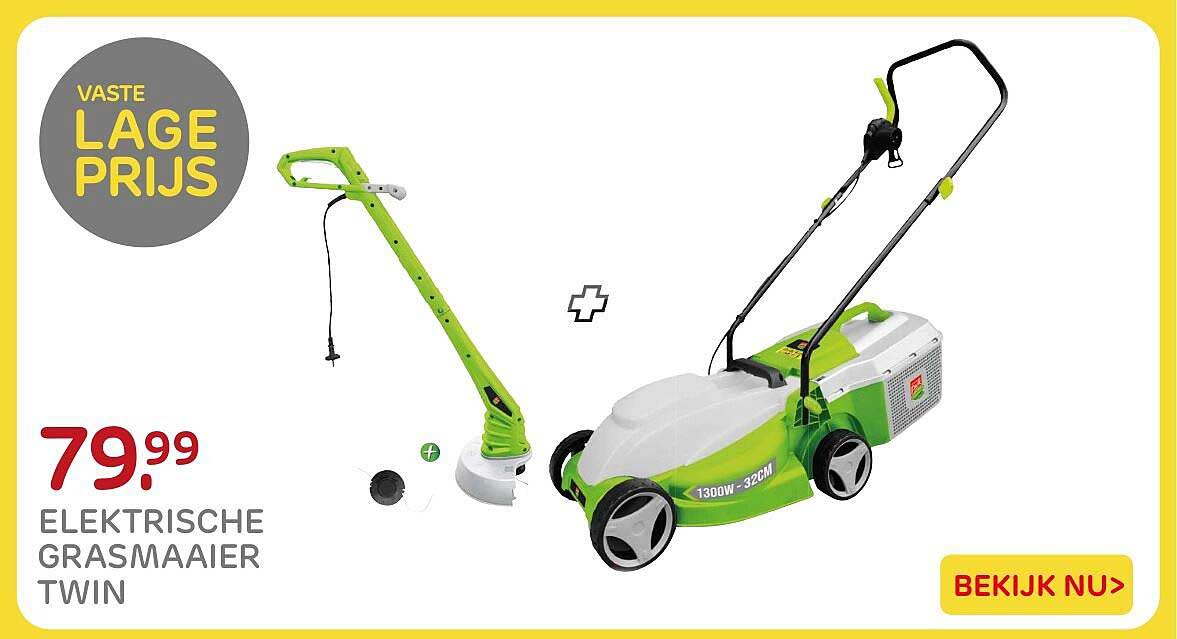 Elektrische grasmaaier Twin