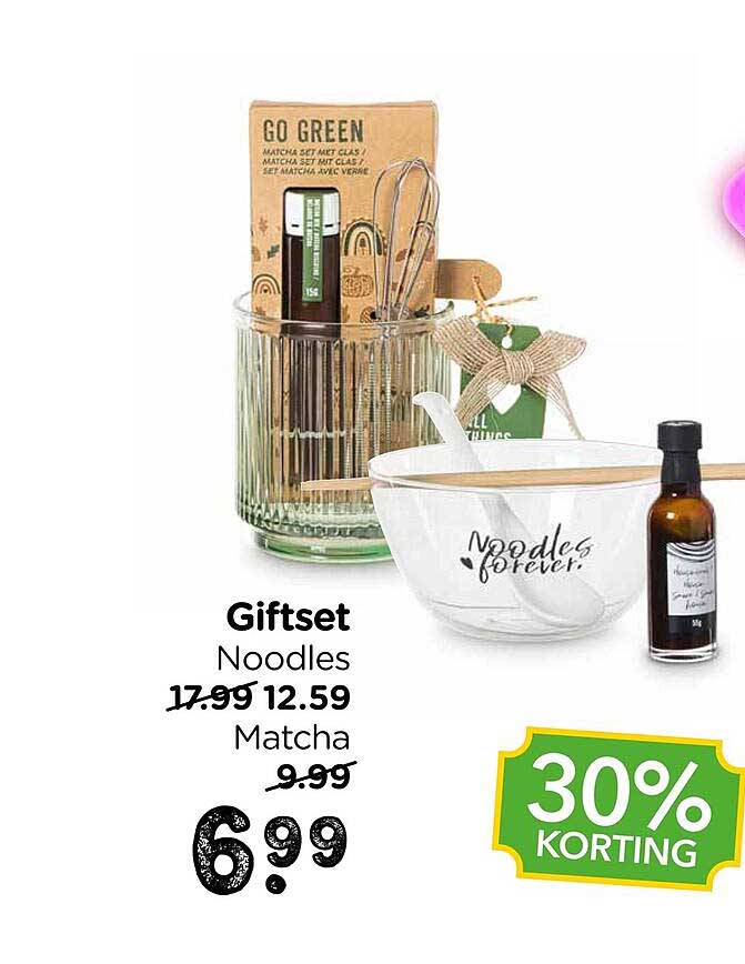 Giftset Noodles Matcha 30% KORTING