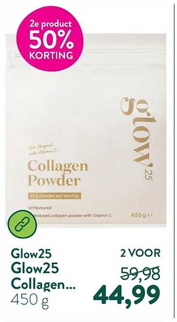 Glow25 Glow25 Collagen... 450 g 2e product 50% KORTING