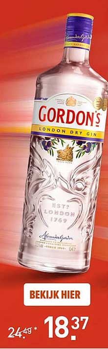 GORDON'S LONDON DRY GIN