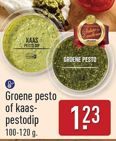 Groene pesto of kaas-pestodip