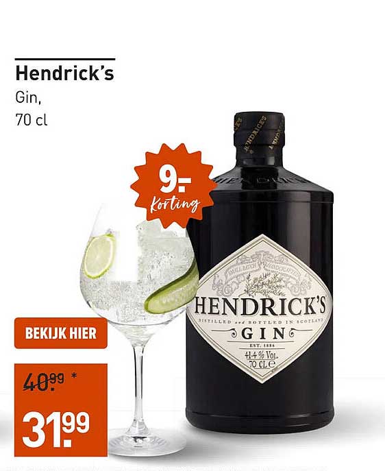 Hendrick’s Gin, 70 cl