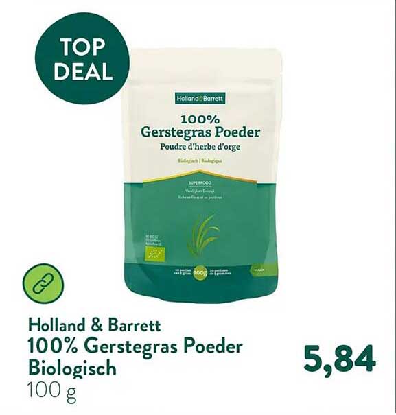 Holland & Barrett 100% Gerstegras Poeder Biologisch 100 g