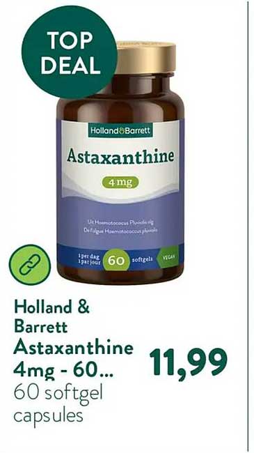 Holland & Barrett Astaxanthine 4mg - 60... 60 softgel capsules