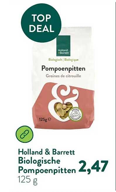 Holland & Barrett Biologische Pompoenpitten 125 g