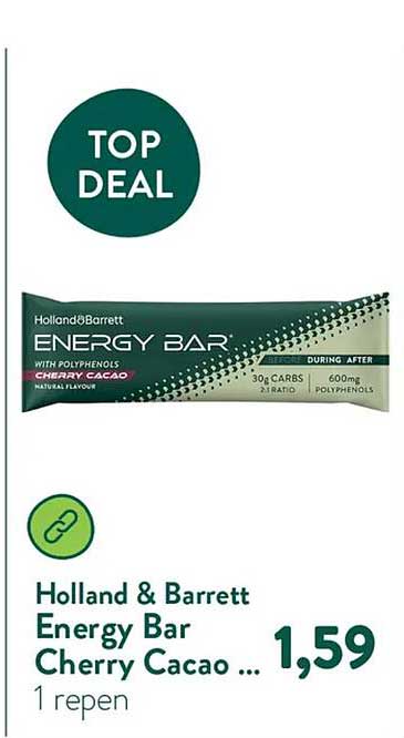 Holland & Barrett Energy Bar Cherry Cacao ...