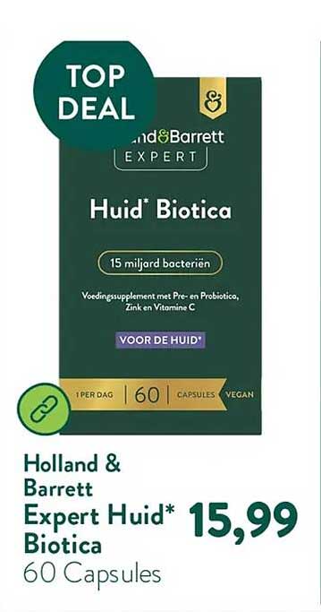 Holland & Barrett Expert Huid* Biotica 60 Capsules