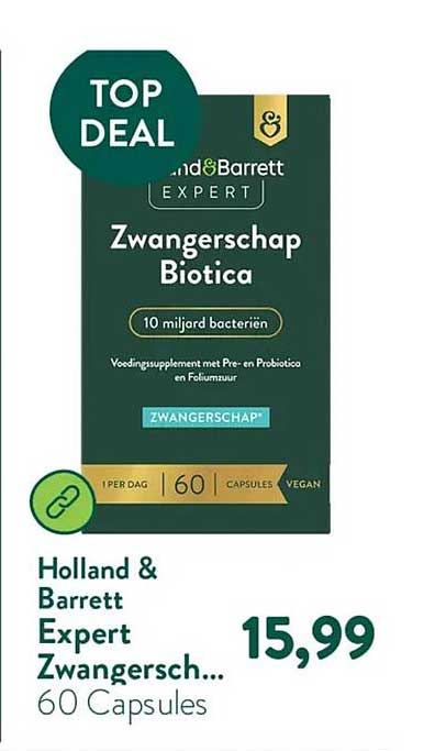 Holland & Barrett Expert Zwangerschap Biotica 60 Capsules