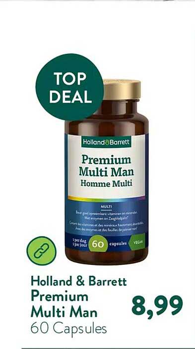 Holland & Barrett Premium Multi Man 60 Capsules