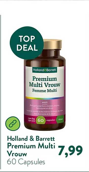 Holland & Barrett Premium Multi Vrouw 60 Capsules