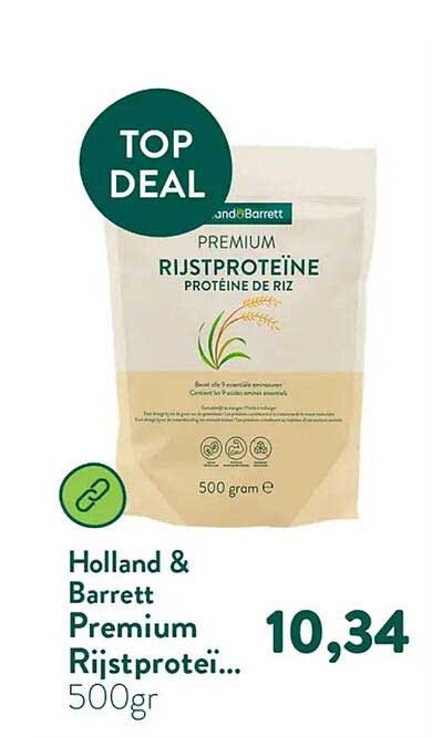 Holland & Barrett Premium Rijstproteï... 500gr