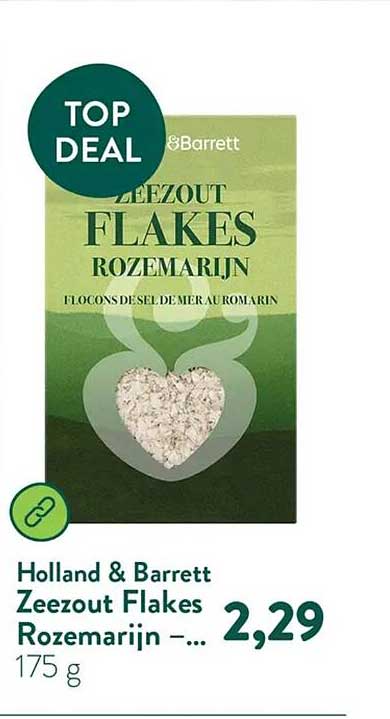 Holland & Barrett Zeezout Flakes Rozemarijn - 175 g