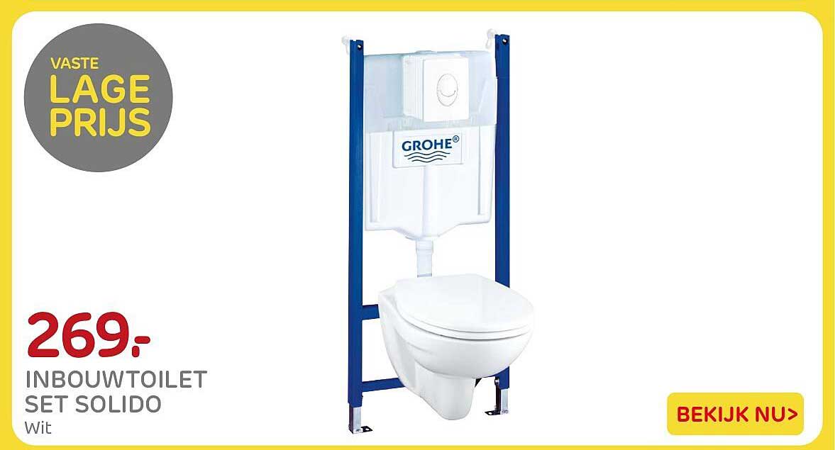 INBOUWTOILET SET SOLIDO