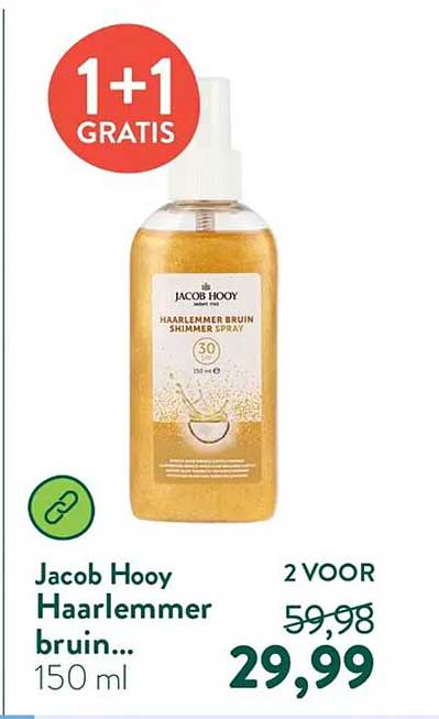 Jacob Hooy Haarlemmer bruin... 150 ml 1+1 GRATIS
