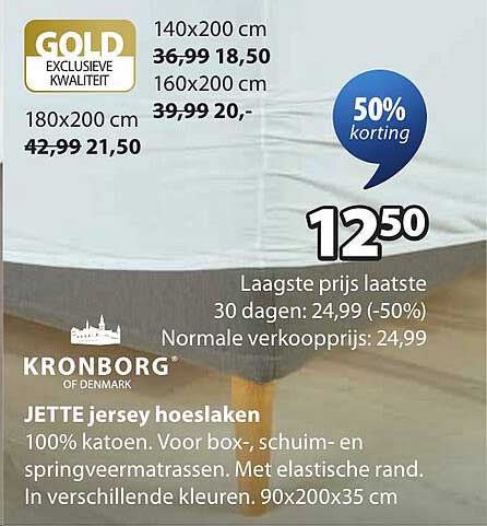 JETTE jersey hoeslaken
