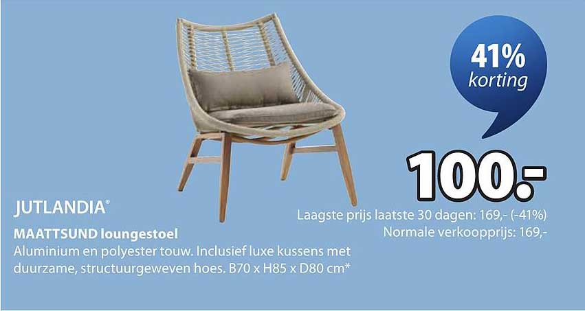 JUTLANDIA MAATTSUND loungestoel