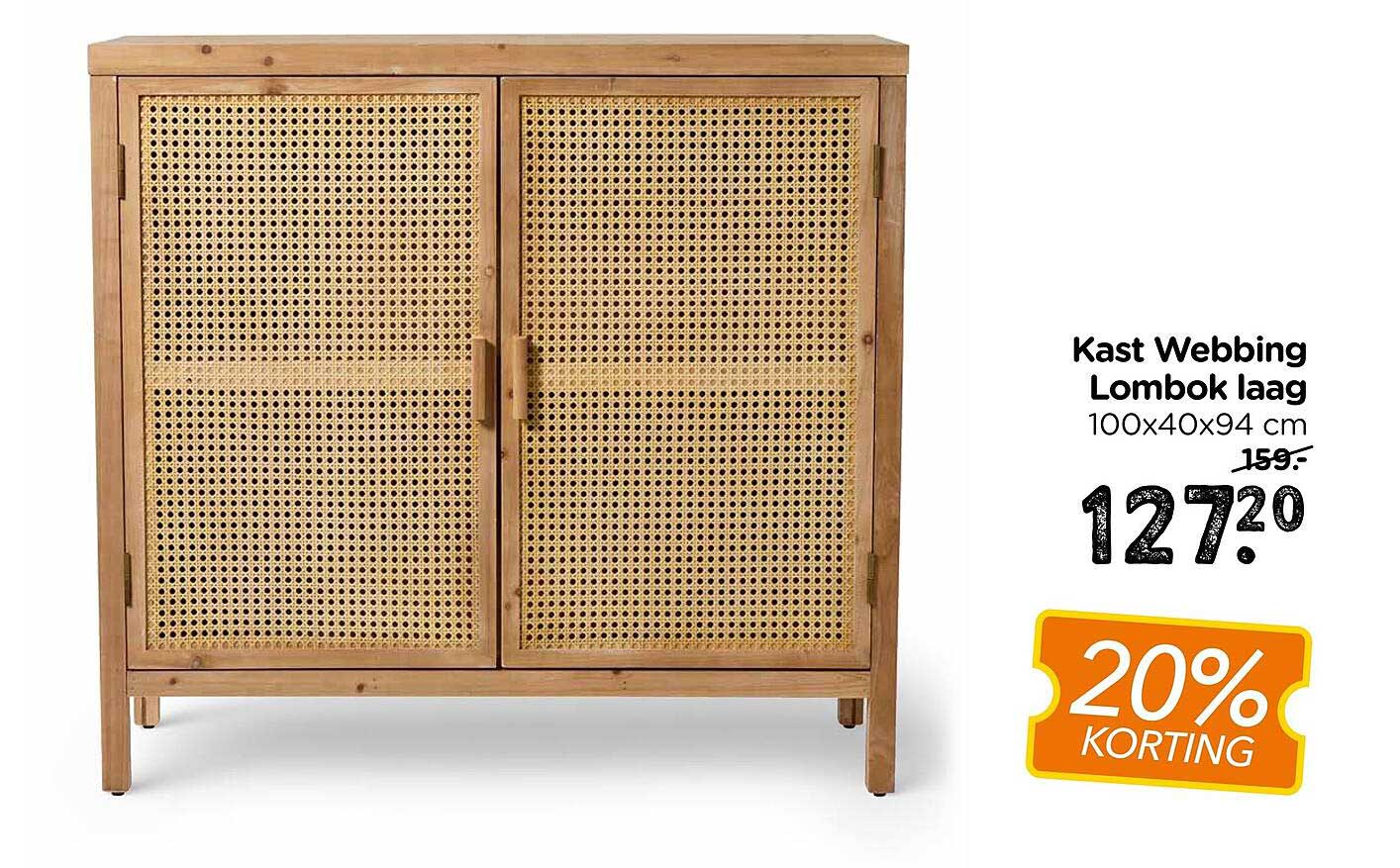 Kast Webbing Lombok laag