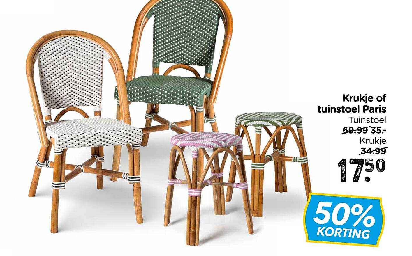 Krukje of tuinstoel Paris Tuinstoel 50% KORTING