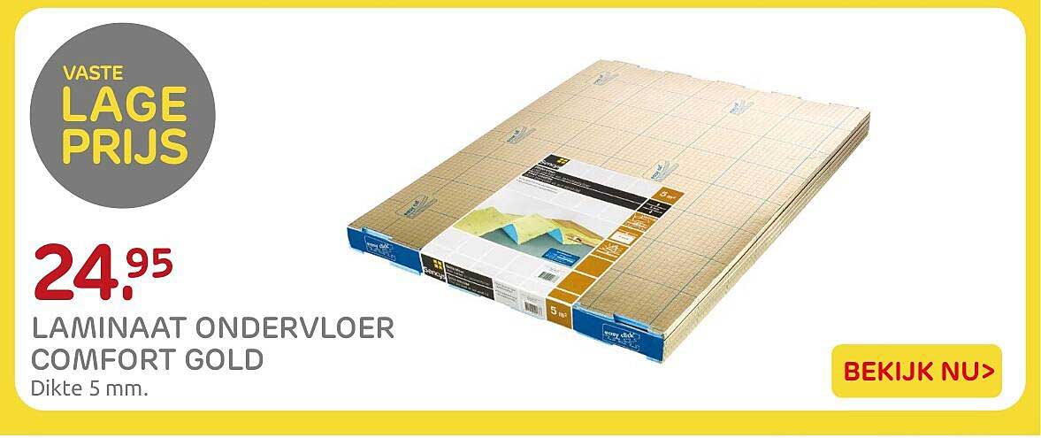LAMINAAT ONDERVLOER COMFORT GOLD