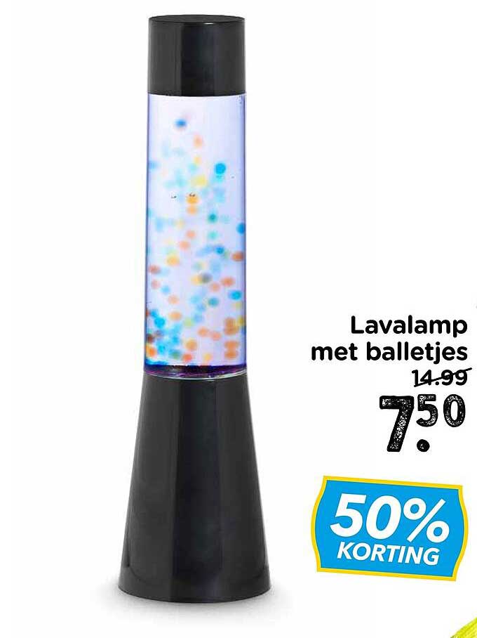 Lavalamp met balletjes