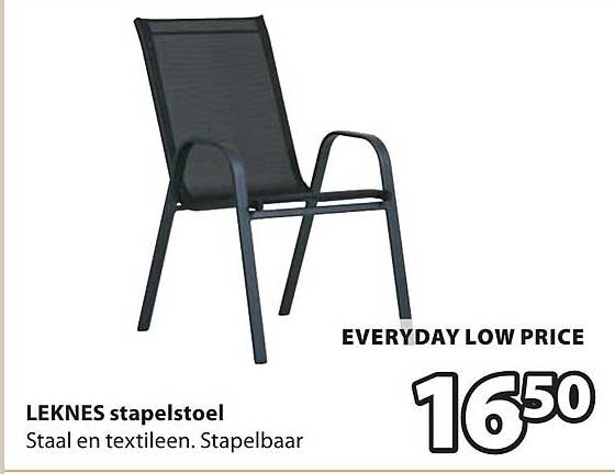 LEKNES stapelstoel